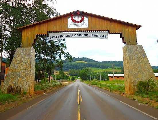 PORTAL DE ENTRADA DE CORONEL FREITAS-FOTO:AURI BRANDO - CORONEL FREITAS - SC