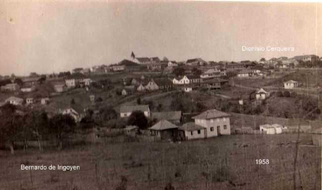 VISTA PARCIAL-ANO 1958, POR ALCIMAR LUIZ CALLEGARI - DIONSIO CERQUEIRA - SC