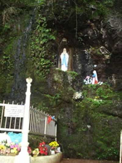 GRUTA N.S.DE LOURDES-FOTO:RONEI DALLA COSTA  - ERVAL VELHO - SC