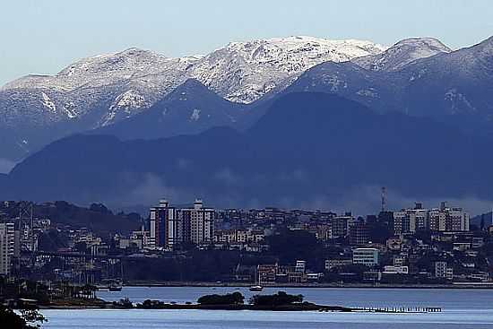 NEVE NO MORRO DO CAMBIRELA(07/2013) EM FLORIANPOLIS-SC-FOTO:ESTADO CONTEDO - FLORIANPOLIS - SC