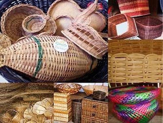 ARTESANATO EM VIME, GARUVA-FOTO: SITE PREFEITURA MUNICIPAL DE GARUVA - GARUVA - SC
