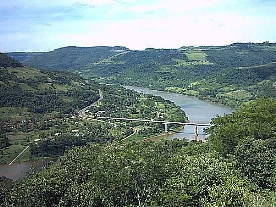 PONTE ENTRE SC E RS - GOIO-N - FOTO  POR ADEMIR PEREZ  - GOIO-EN - SC