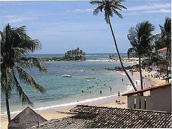 VISTA DA PRAIA EM MORRO DE SO PAULO-BA-FOTO:LOBOBRASIL - MORRO DE SO PAULO - BA