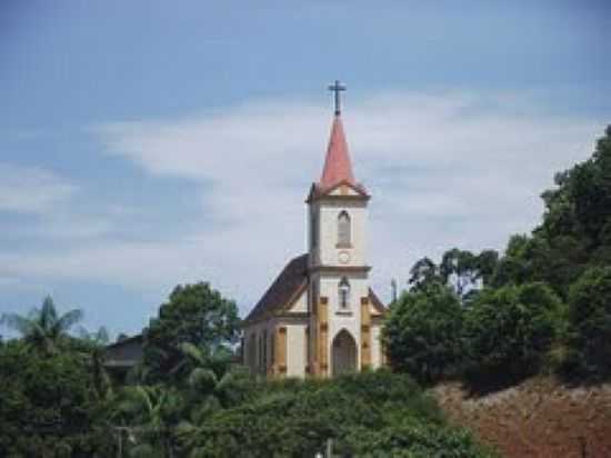 IGREJA DE CONFISSO LUTERANA EM MASSARANDUBA-FOTO:ANGELO CARLOS RONCHI - MASSARANDUBA - SC