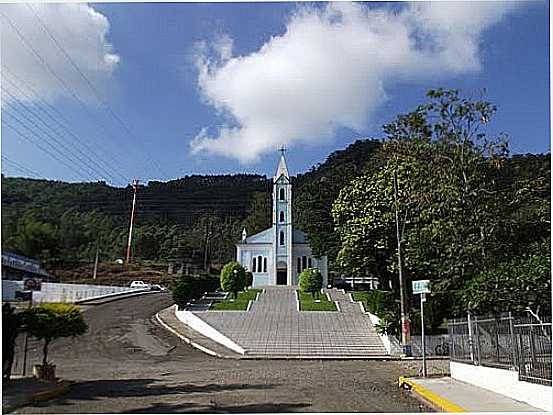 CAPELA SANTA CRUZ EM MORRO GRANDE-SC-FOTO:JOS CARMINATTI - MORRO GRANDE - SC