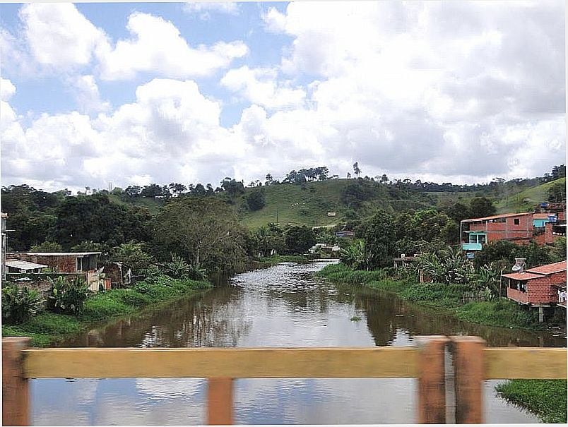 NAZAR-BA-PONTE SOBRE O RIO JAGUARIPE-FOTO:CARLOS HENRIQUE DA SILVA - NAZAR - BA