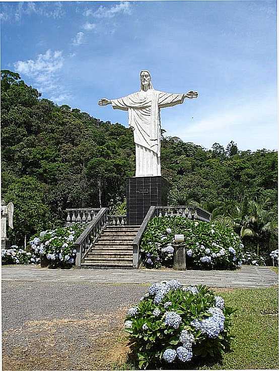 RODEIO-SC-IMAGEM DO CRISTO REDENTOR NO BAIRRO IPIRANGA-FOTO:CARLOS C. NASATO - RODEIO - SC