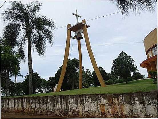 TORRE DO SINO DA IGREJA MATRIZ DE SO DOMINGOS-FOTO:GRIGOLO - SO DOMINGOS - SC