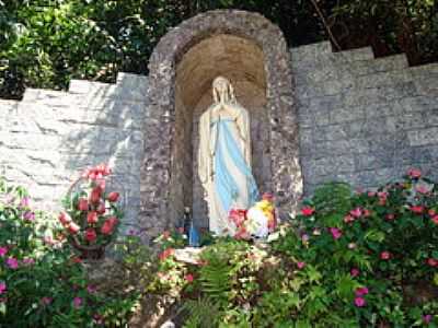 GRUTA DE N.S.DE LOURDES-FOTO:LEONIR ANGELO LUNARD - VARGEM - SC