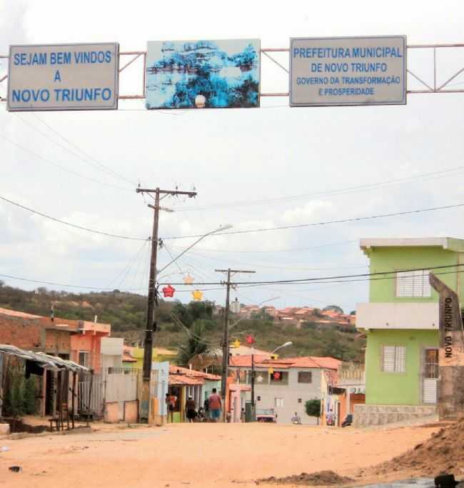ENTRADA DA CIDADE, POR CLAUDIO BATISTA - NOVO TRIUNFO - BA