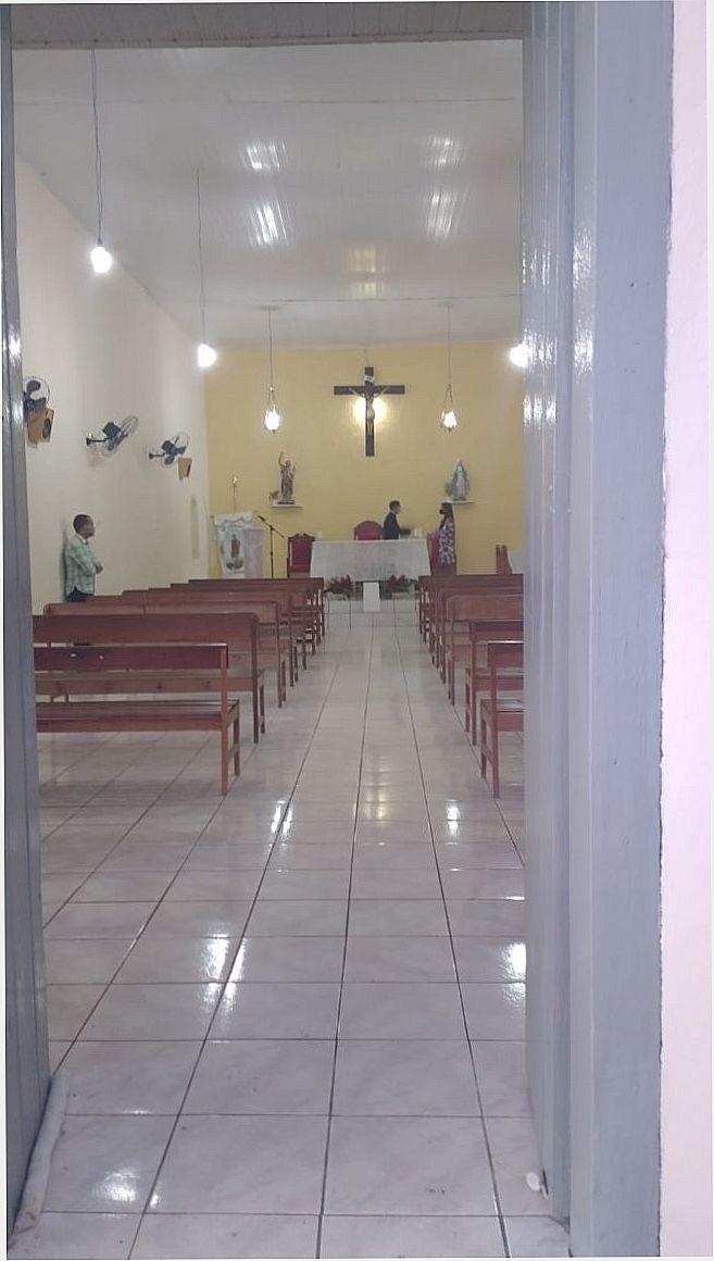 IGREJA SO JOO BATISTA, POR MARIA QUITRIA SOUZA OLIVEIRA - OLHOS D'GUA DO SECO - BA