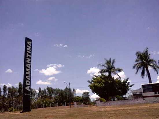 ENTRADA DA CIDADE-FOTO:PROFJCESAR.MS - ADAMANTINA - SP