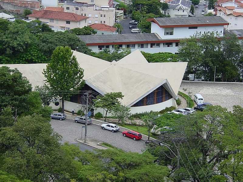 GUAS DE LINDIA-SP-IGREJA DE CRISTO REI VISTA DO ALTO -FOTO:FAAGUIAR - GUAS DE LINDIA - SP