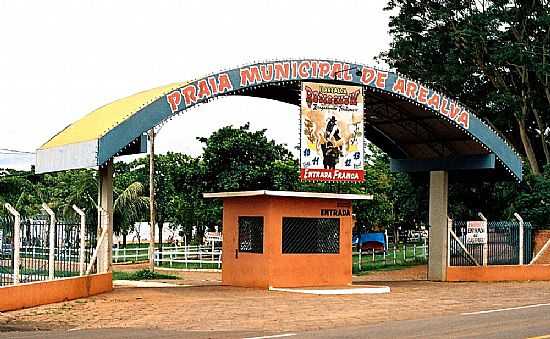 AREALVA-SP-PORTAL DE ENTRADA DA PRAIA MUNICIPAL-FOTO:ZEKINHA - AREALVA - SP
