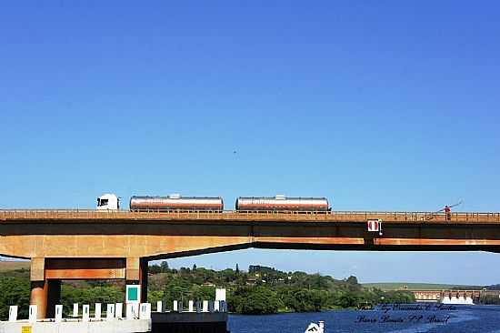 BARRA BONITA-SP-PONTE E REPRESA-FOTO:
ERNANDES C SANTOS - BARRA BONITA - SP