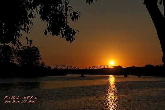 BARRA BONITA-SP-PR DO SOL E A PONTE-FOTO:ERNANDES C SANTOS - BARRA BONITA - SP