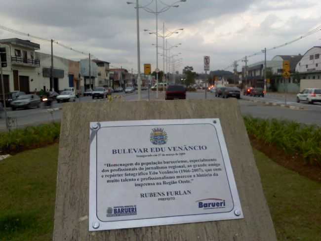 BARUERI - BULEVAR EDU VENNCIO, POR ANTONIO CCERO DA SILVA - GUIA - BARUERI - SP