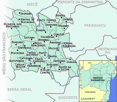 MAPA DE LOCALIZAO - PALMEIRAS - BA