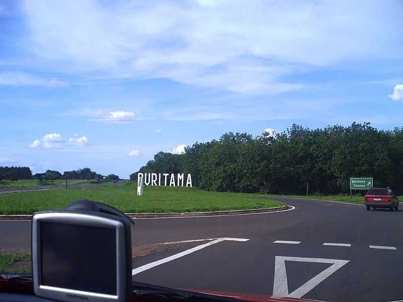 BURITAMA-SP-TREVO DE ACESSO-FOTO:ANLUIDA - BURITAMA - SP