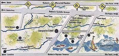 MAPA DE LOCALIZAO - CERQUEIRA CSAR - SP