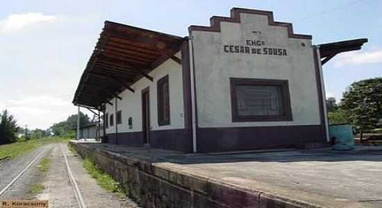 ESTAO FERROVIRIA DE CEZAR DE SOUZA-FOTO:JOSE CARLOS QUILETTI - CEZAR DE SOUZA - SP