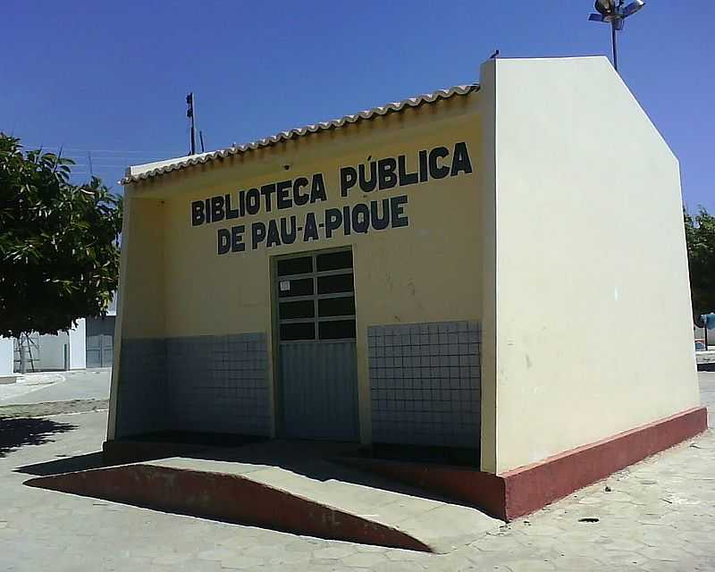 PAU  PIQUE-BA-BIBLIOTECA PBLICA-FOTO:ADALBERTO ELETRICISTA - PAU A PIQUE - BA