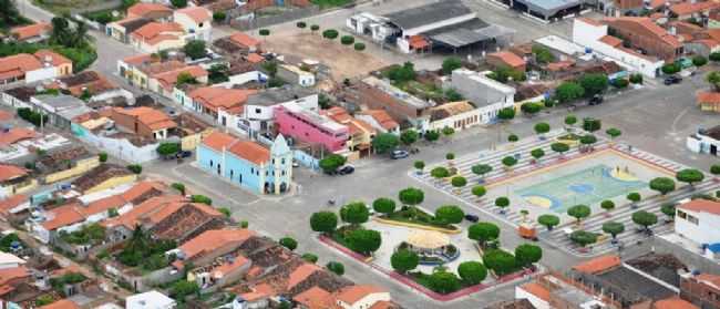 VISTA ARIA DA CIDADE DE P DE SERRA, POR CARLA ANJOS - P DE SERRA - BA