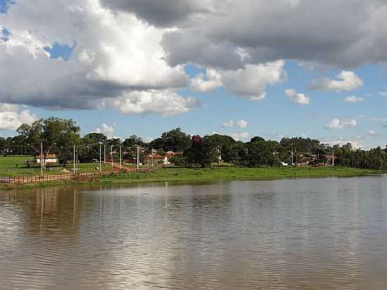 DOMLIA-SP-VISTA DO LAGO E PARCIAL DA CIDADE-FOTO:ALCIDES GONCALVES - DOMLIA - SP