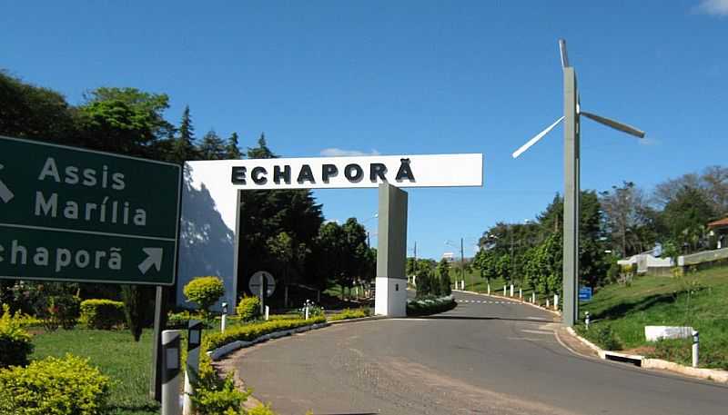 ECHAPOR-SP-PRTICO DE ENTRADA-FOTO:MOACIR CRUZ - ECHAPOR - SP