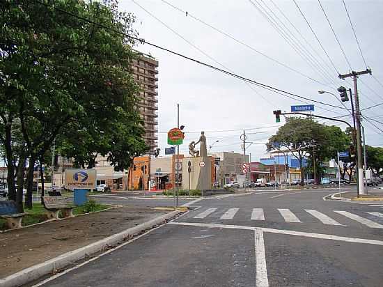 FRANCA-SP-RUA MAJOR NICCIO COM PRESIDENTE VARGAS-FOTO:ALEXANDRE BONACINI - FRANCA - SP