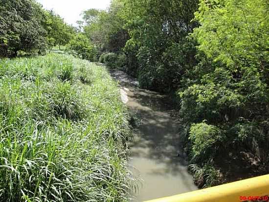 GUARIBA-SP-CRREGO GUARIBA SEGUINDO PARA A SUA FOZ NO RIO MOGI GUAU-FOTO:MARCO AURLIO ESPARZA  - GUARIBA - SP