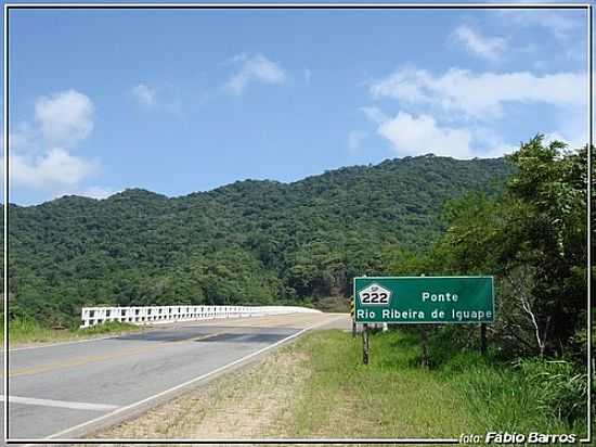 PONTE SOBRE O RIO RIBEIRA DE IGUAPE EM IGUAPE-FOTO:FBIO BARROS - IGUAPE - SP