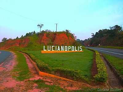 ENTRADA DA CIDADE-FOTO:LUCIANO RIZZIERI  - LUCIANPOLIS - SP