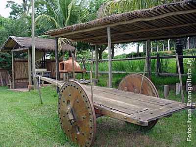 CARRO DE BOI ANTIGO NO AGROTURISMO FLORESTA POR IVAN EVANGELISTA JR - LUPRCIO - SP