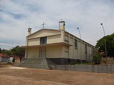 IGREJA MATRIZ DA CIDADE, POR JMER. - MARAB PAULISTA - SP