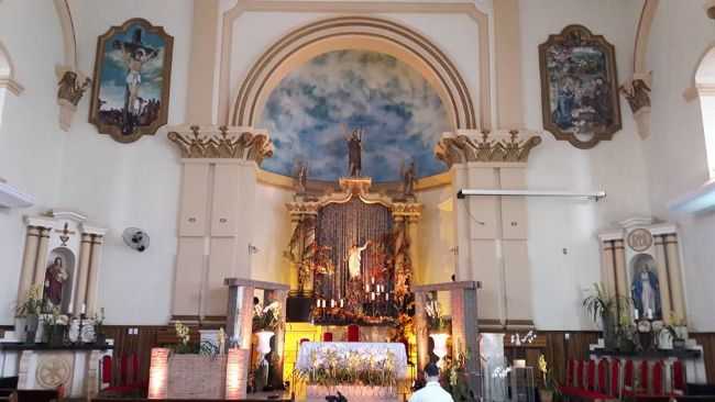 ALTAR DA IGREJA MATRIZ, POR PAULO VALVERDE - MIRANDPOLIS - SP