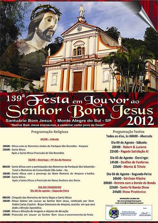 139 FESTA EM LOUVOR  BOM JESUS EM MONTE ALEGRE DO SUL-SP - MONTE ALEGRE DO SUL - SP