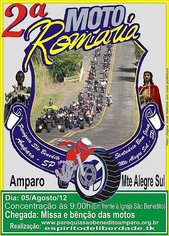 2 MOTO ROMARIA EM MONTE ALEGRE DO SUL-SP - MONTE ALEGRE DO SUL - SP