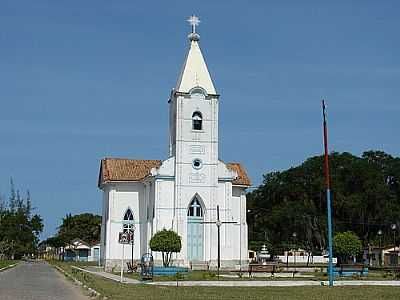 IGREJA N.S. DE LOURDES EM PONTA DA AREIA, POR SERJO. - PONTA DA AREIA - BA