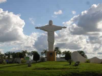 CRISTO - CARTAO POSTAL , POR LEANDRO AMARO  - NOVA LUZITNIA - SP