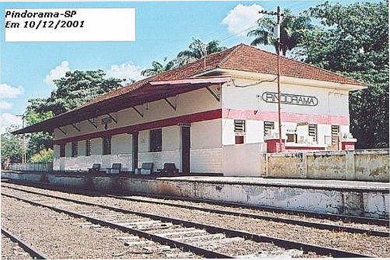 PINDORAMA-SP-ESTAO FERROVIRIA EM 2001-FOTO:MAURO LUIZ BENEDITO DA COSTA - PINDORAMA - SP