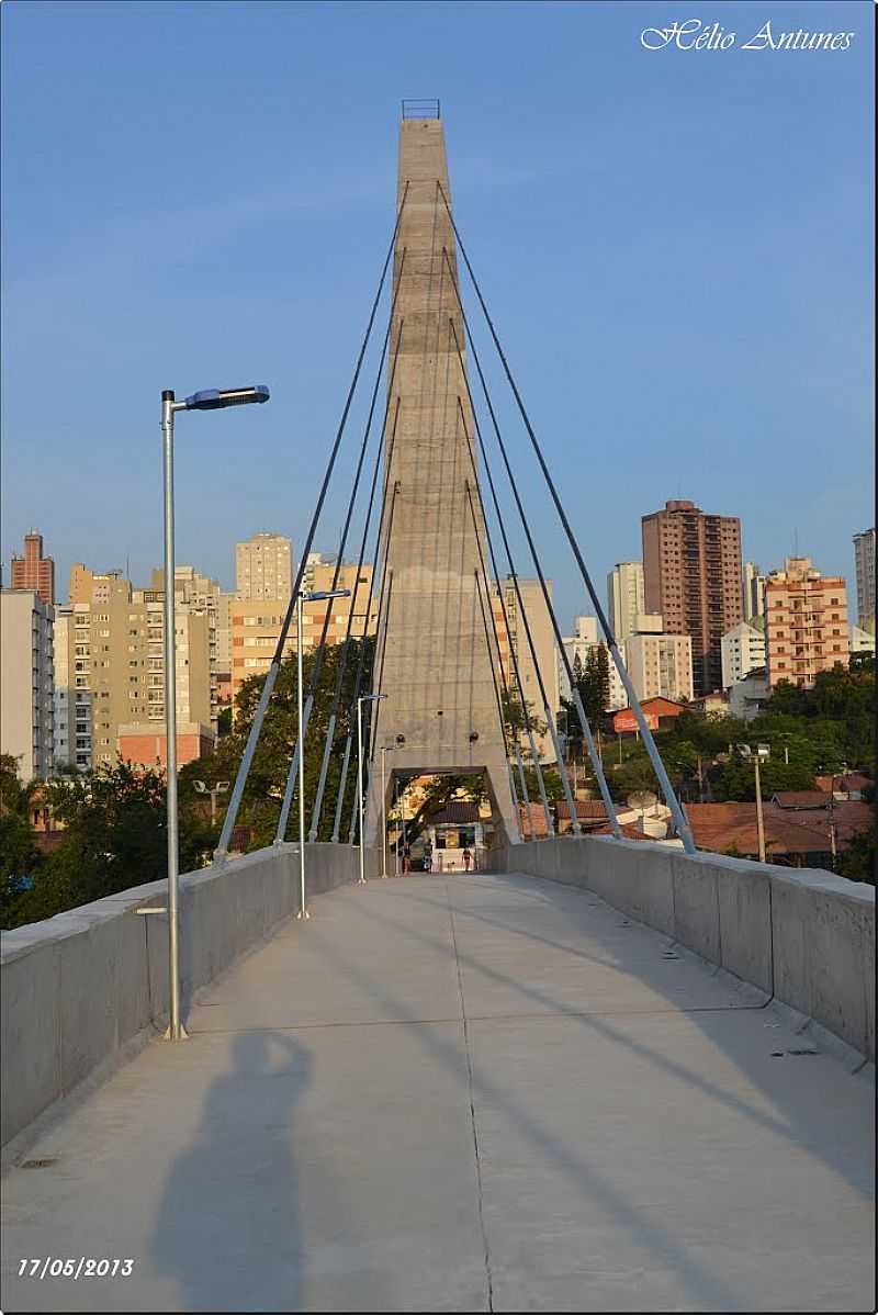 PIRACICABA-SP-PONTE ESTAIADA-FOTO:HELIO ANTUNES - PIRACICABA - SP