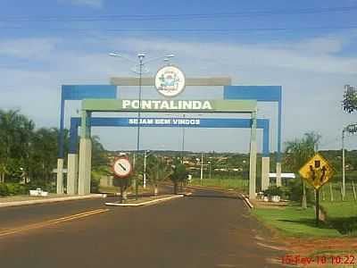 PRTICO DE ENTRADA-FOTO:SERGIO CASSIO  - PONTALINDA - SP