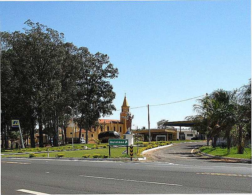 QUINTANA-SP-ENTRADA DA CIDADE-FOTO:EDUARDO DANTAS - QUINTANA - SP