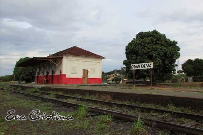 ESTAO DE TREM, POR EVA CRISTINA - QUINTANA - SP