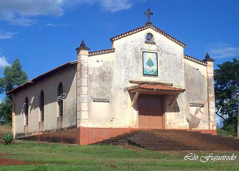 RESTINGA-SP-CAPELA DE N.SRA.APARECIDA NA COMUNIDADE HORTO BOA SORTE-FOTO:LEONARDO FIGUEIREDO - RESTINGA - SP