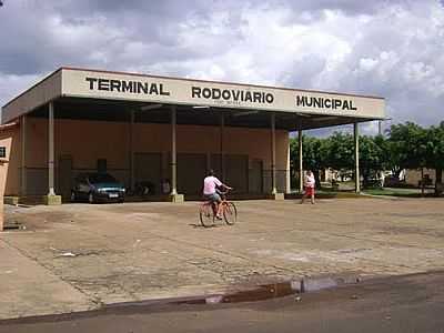 TERMINAL RODOVIRIO-FOTO:JAUMPAULUM  - RIBEIRO CORRENTE - SP