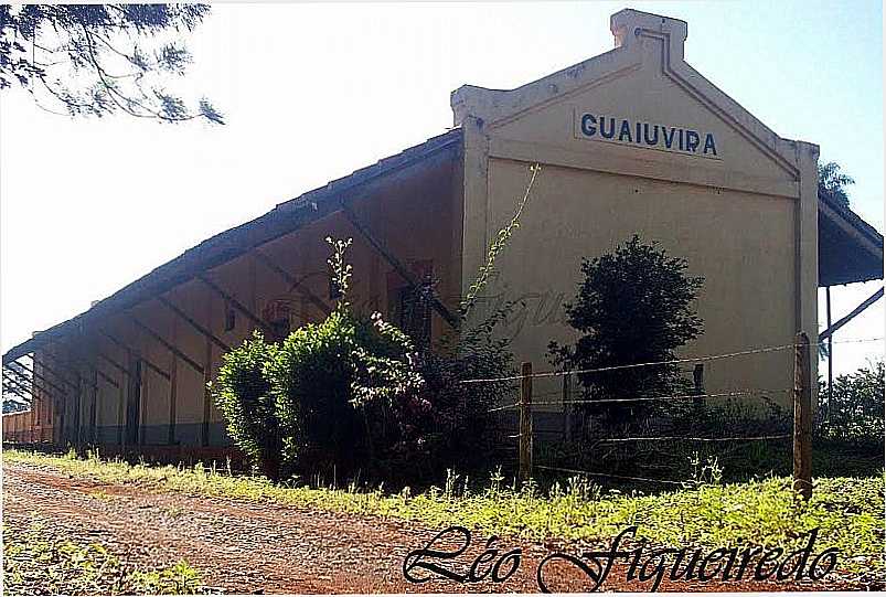 SALES DE OLIVEIRA-SP-ANTIGA ESTAO FERROVIRIA DO POVOADO GUAIUVIRA-FOTO:LEONARDO FIGUEIREDO - SALES OLIVEIRA - SP