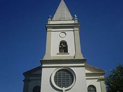 TORRE DA IGREJA MATRIZ-FOTO:ELVIO RUSSI NASCIMEN  - SANTA CRUZ DA ESTRELA - SP