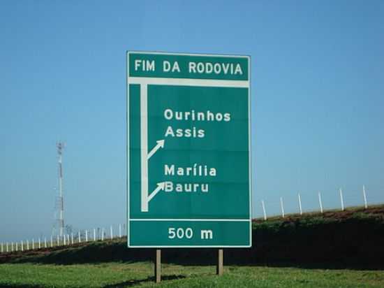 FINAL DA RODOVIA CASTELO BRANCO-FOTO:JADEON BASILIO DE FR - SANTA CRUZ DO RIO PARDO - SP